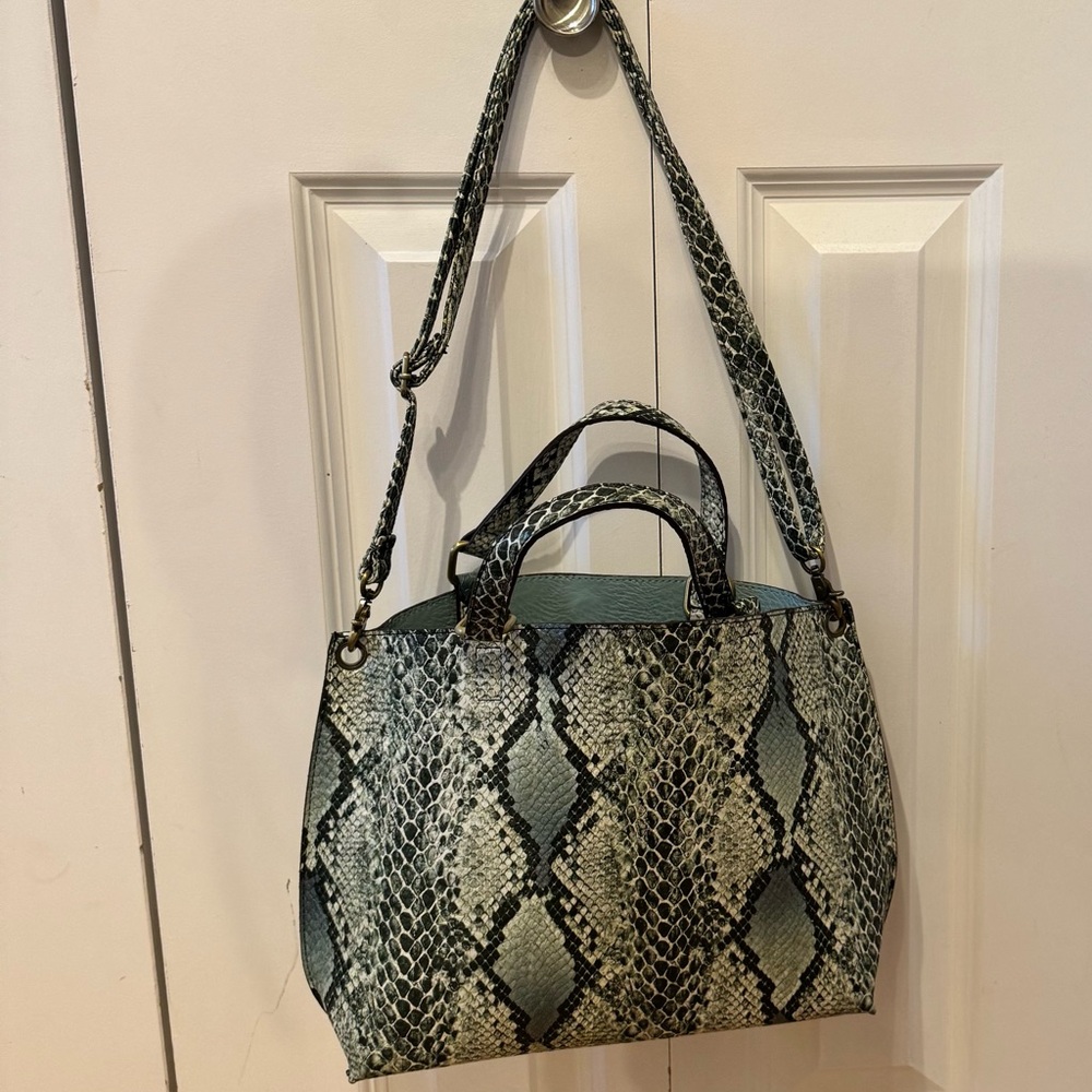 Snakeskin Free People Handbag, Crossbody NWOT